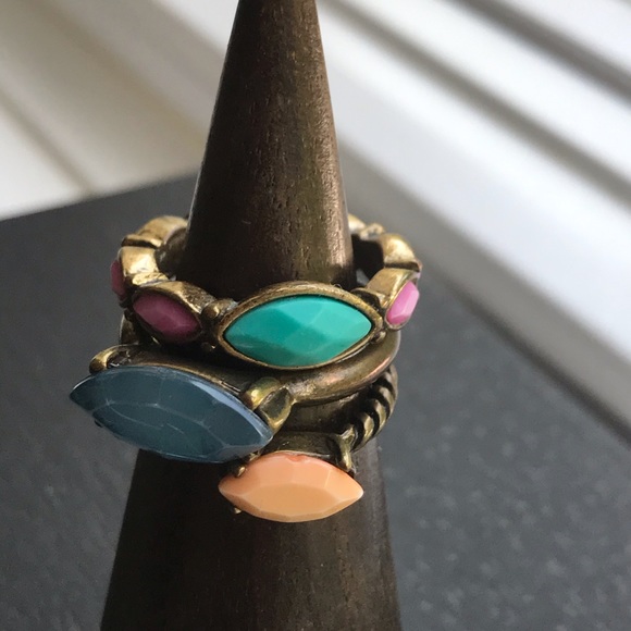 Lucky Brand Marquise Stacking Trio - Picture 2 of 9